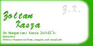 zoltan kasza business card